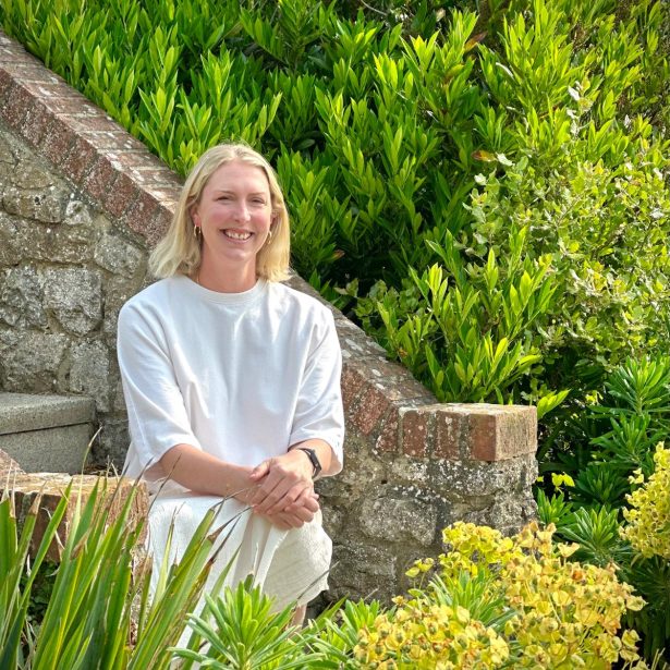 Photo of Gemma Duffy in her garden